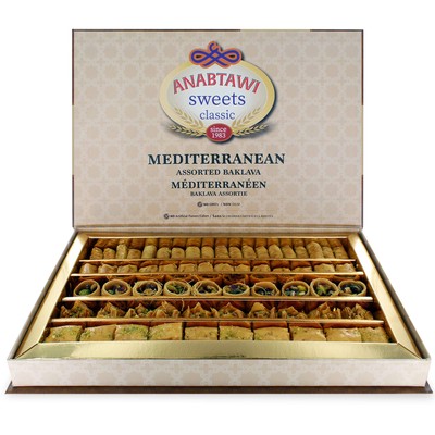 Middle Eastern Sweets - 70-Piece Assorted Baklava Pistachio and Almond