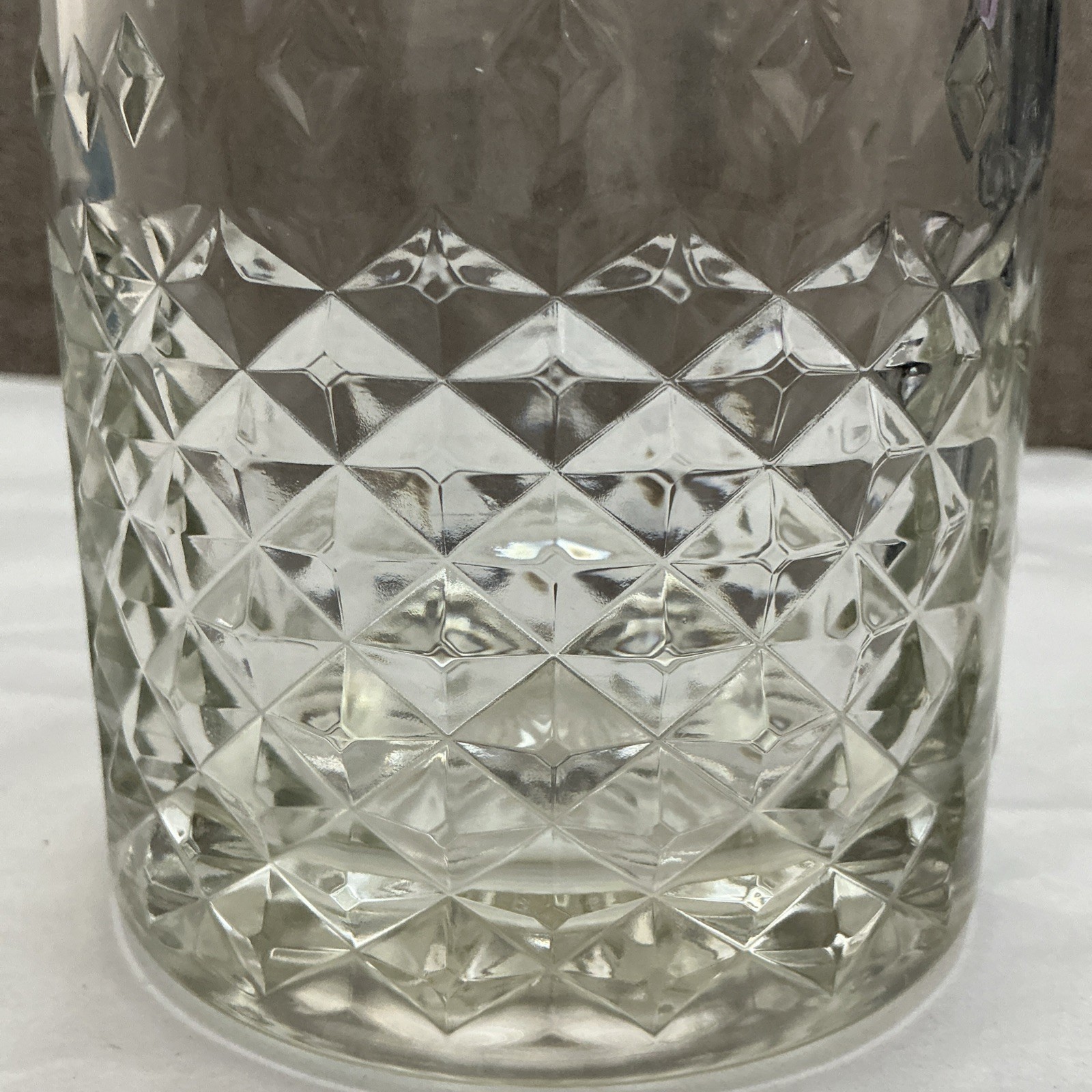 Libbey Branded Hennessy Cognac Crystal Diamond-Cut Pattern Mixing Pitcher