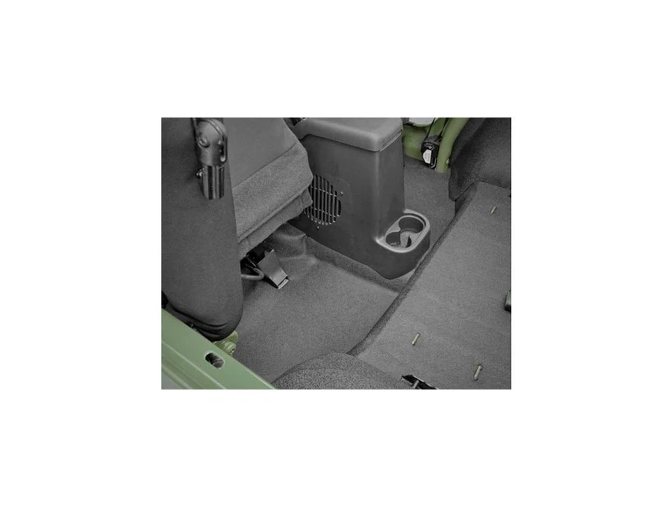 BedTred Jeep 3-Piece Front Floor Liner Kit Fits 11-2017 Jeep Wrangler JK 2-Door Foto 3 de 4