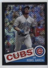 2020 Topps Silver Pack 1985 Chrome Baseball Black 70/199 Robel Garcia Rookie RC