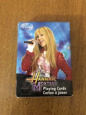 VTG DISNEY HANNAH MONTANA MILEY CYRUS PLAYING CARDS COMPLETE DECK GREAT SHAPE