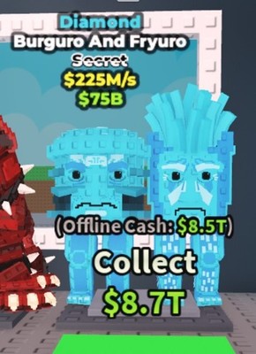 Diamond Burguro and Fryuro 225M Steal a Brainrot Secret Selten Top Preis