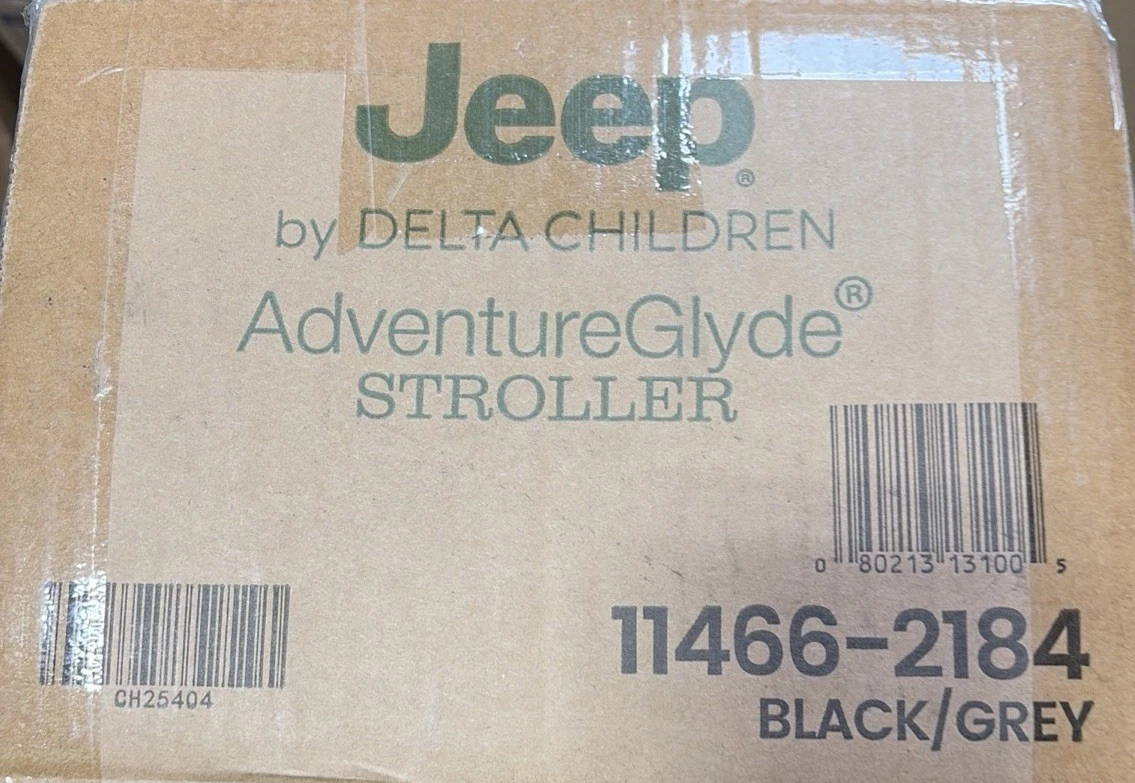 Jeep Adventure Glide Jogging Stroller Black Grey Delta Children 11466 New
Opens in a new window or t