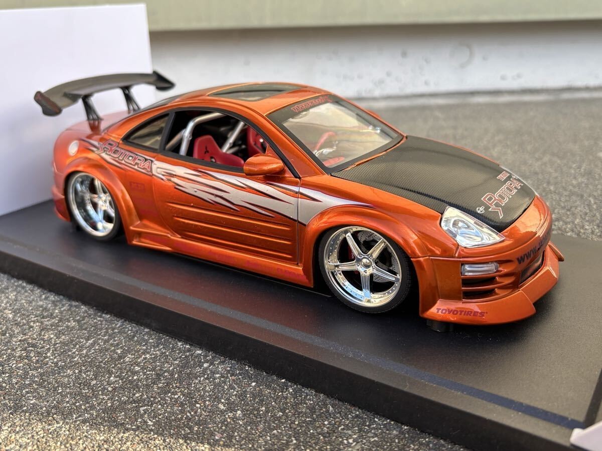Jada Toys Mitsubishi Eclipse Orange 1 18 Diecast Import Racer | eBay