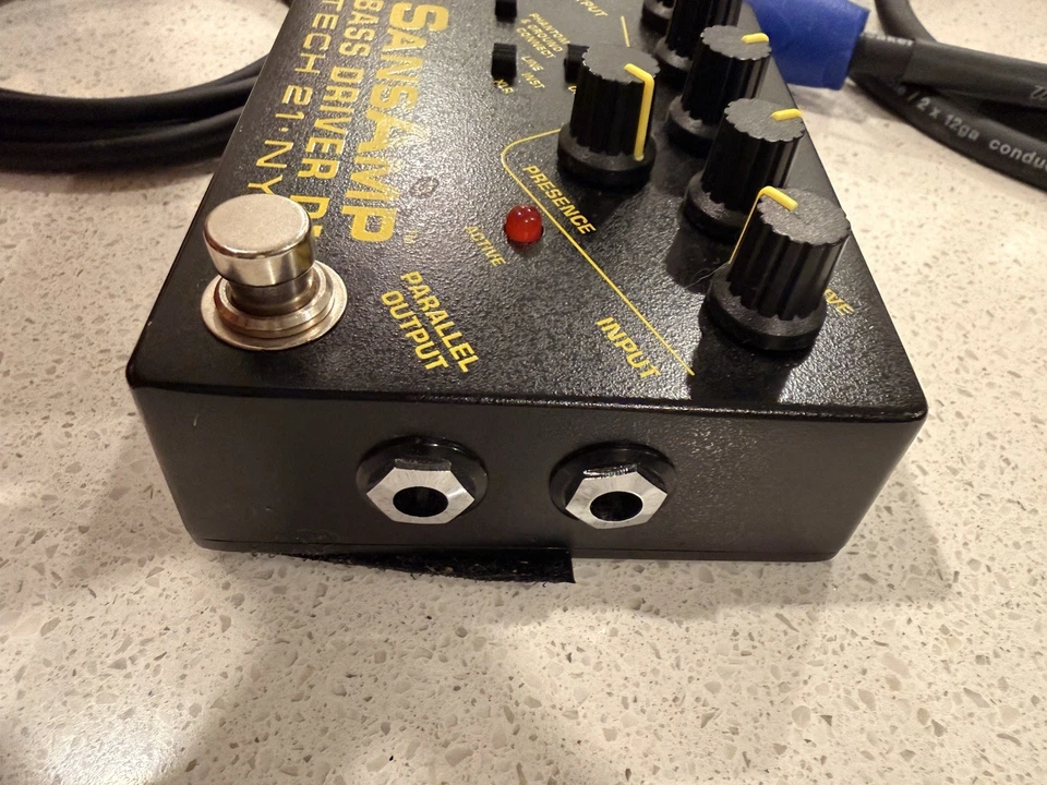 Tech 21 SansAmp Bass Driver DI Pedal + XLR y cables Speakon - Funciona muy bien Foto 4 de 4