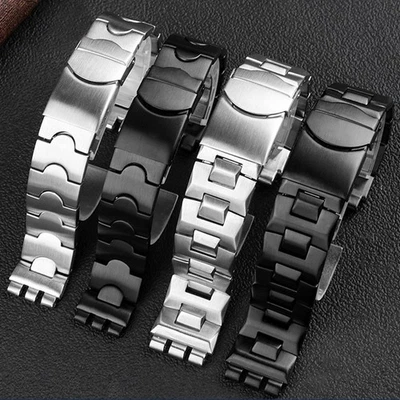 Für Swatch Uhr YCS YAS YGS IRONY Männer Und Frauen Stahl Uhrenarmband 19/17MM - Bild 1 von 4