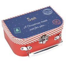 Christmas Treat Gift Box with Handle Christmas Eve Box - Son