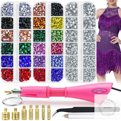 #ad Hotfix Rhinestones Applicator Setter Hot Fix Rhinestone Bedazzler Kit with 5600 $28.80