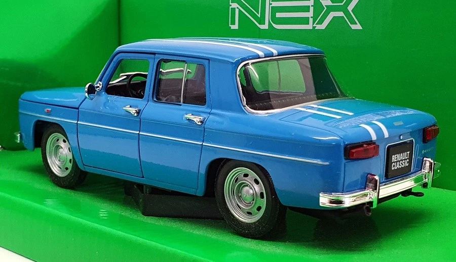 Renault R8 Gordini Welly escala 1/24 diecast - 24015W 1964 - azul Foto 2 de 4