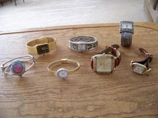 Lot of 7 Womens Watches for Repair/Untested Need Batteries Different Brands