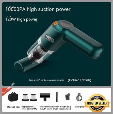 Portable Car Vacuum Cleaner Wireless 10000Pa Handheld Mini Auto Home Deluxe Kit