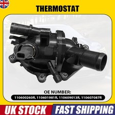 Coolant Thermostat and Housing For Renault Kadjar 2018 Onward 110600260R TCe 1.3
