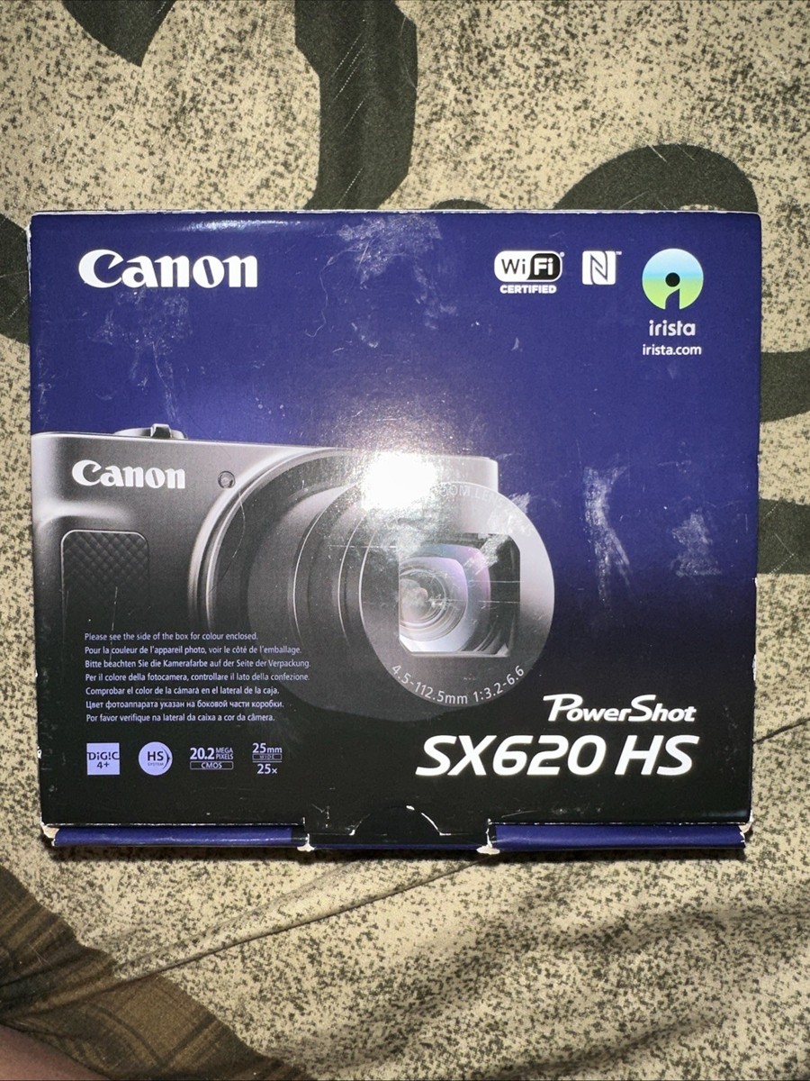 Canon PowerShot SX620 HS 20.2MP Digital Camera - Black for sale