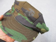 USMC BDU Propper US Military Woodland Camo Utility Cap Hat Medium 100 Cotton