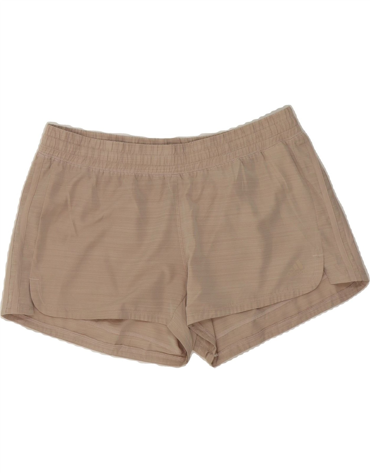 ADIDAS Womens Aeroready Sport Shorts UK 16/18 Large Beige Polyester CF14