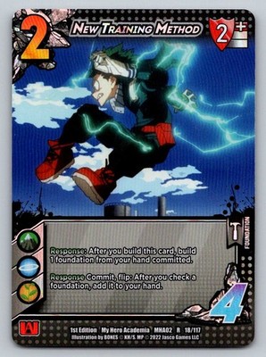 2022 Universus My Hero Academia 1ST Edition HOLO New Training Method