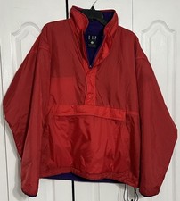 Vintage Gap Pullover Red Reversible Arctic Light Fleece Sweater Mens XL