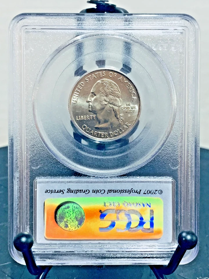 2007-P Washington Quarter Montana Satin Finish PCGS MS68 #13353893 - Image 2 of 2