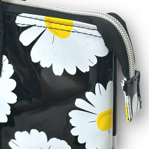 Delia's Insulated Daisy Black Cooler Lunch Beach Bag Retro 90s Style Floral Chic - Picture 5 of 17