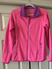 Excursion Pink And Purple Ladies Fleece Zip Up Size SM