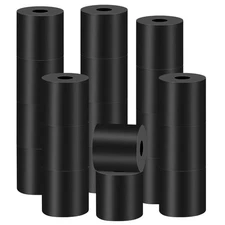 20 Pcs Multi Purpose Rubber Spacer 1 Inch OD x 3/8 Inch ID x 1 Inch Thick,Tea...
