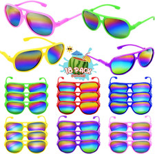 18 Pack Kids Neon Sunglasses, UV Protection Sunglasses Bulk for Kids, 6 Colors P