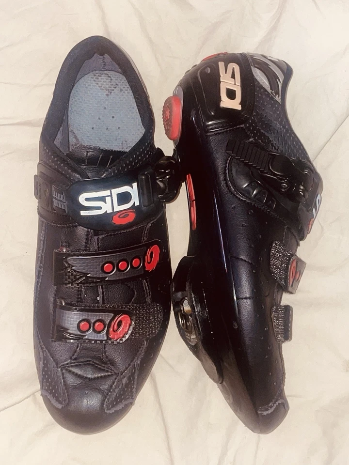 Дорожные велосипедные туфли Sidi черные с регулируемыми ремнями - Изображение 3 из 4