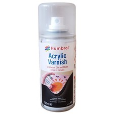 Humbrol Matt Spray Paint No.49 Varnish for Modelling Making Wood Metal Glass MDF