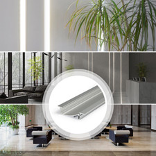 Cove Light Recessed LED Channel Kit Flush Mount Aluminum Profile Flat8 2m 6.56ft