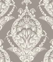 Fd26816_Middleton Symmetrisch, Medaillon Creme Warm-Taupe Fine Decor Tapete
