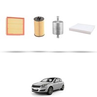 Hoffcar Set Service - 4 Filter FüR Opel Astra H, Gtc, Sw 1.4 16V Ecoflex 66Kw D