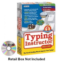 Typing Instructors Deluxe for Kids Adults for Window PC CD disc