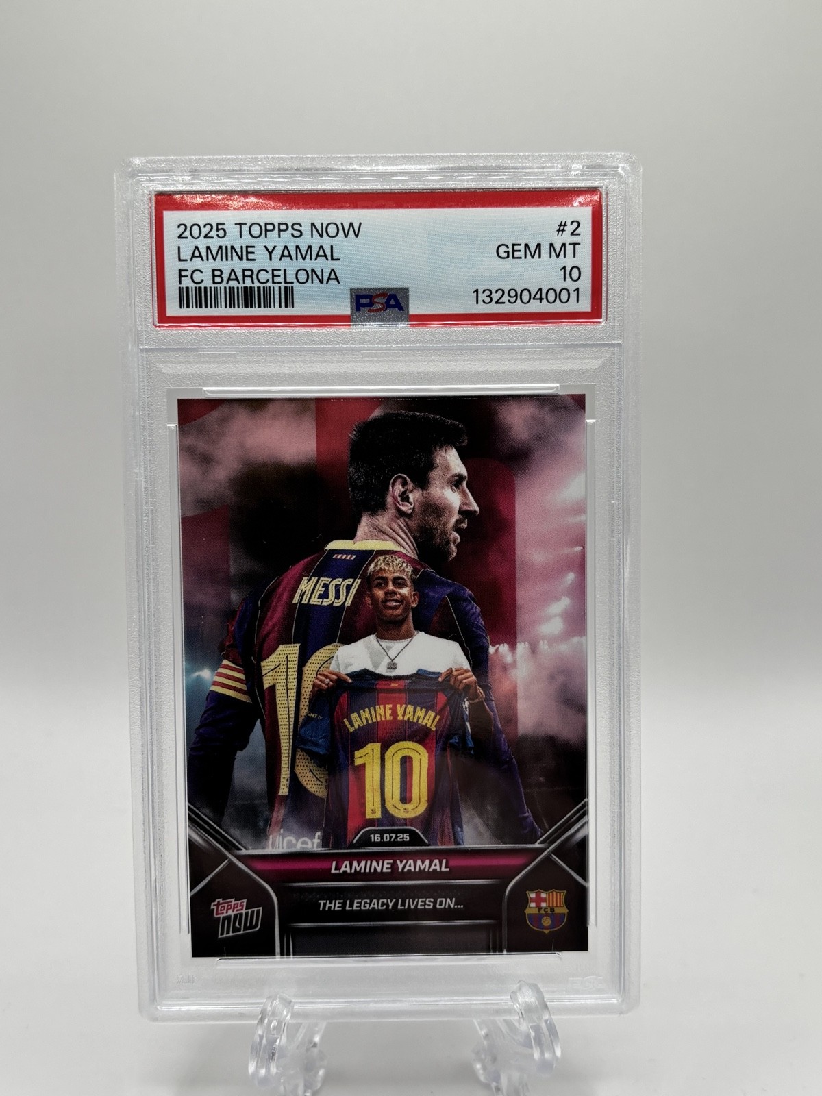 2025-26 Topps Now FC Barcelona - Lionel Messi, Lamine Yamal #002 /76476