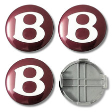 Mozzo copricerchio centrale in lega Bentley x4 per Continental Flying Spur 68mm rosso