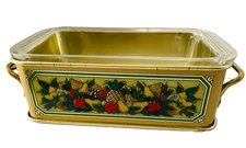 Vintage Pyrex Loaf Pan Ovenware 1981 Teleflora Serving Rack Tray England