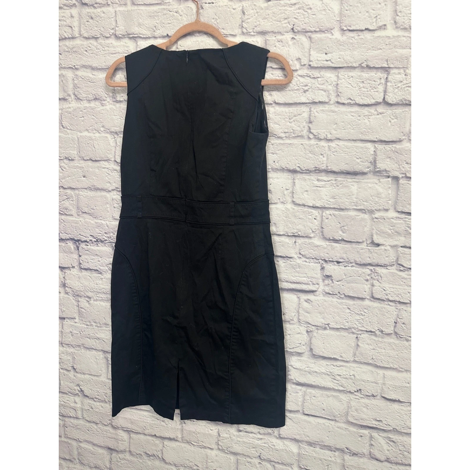 VETEMENTS Atmosphere abito tubino nero senza maniche taglia 12