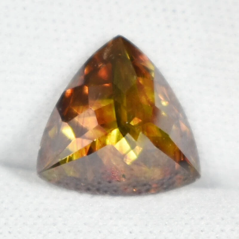 5,24 ct INCRÍVEL MARROM LARANJA AMARELO ESFALERITA NATURAL TRILHÃO Veja Vdo SQ - Imagem 2 de 2