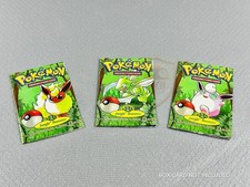 Pacchetti JUNGLE Flareon Scyther Jigglypuff  rare booster pack x3 Vuote/Empty