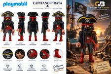 PLAYMOBIL - Pirata Barbanera - LIKE_NEW - Geobra