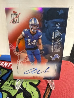 Topps Signature Class 2025 Amon-Ra St. Brown ON CARD Auto #19 Red /25 🔥