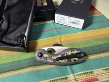 Kizer Cutlery Microbe 80s Camo Carbon Fiber Folding M390 Pocket Knife 2742A1