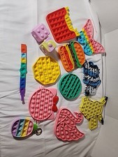 Fidget Pop It Toy Lot of 13 Sensory Stress Relief Toys