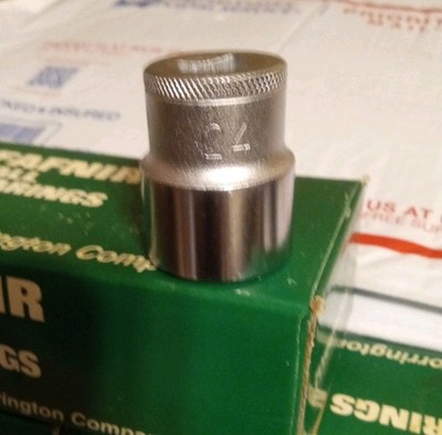 Gedore Vanadium 24mm vintage Socket Knurled Ring Germany, pre-owned 