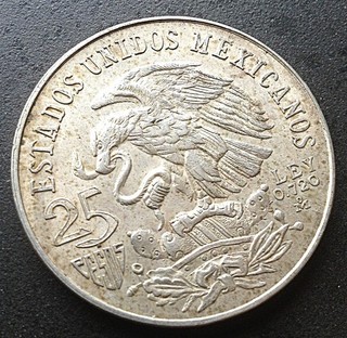 Monnaie Mexique 25 pesos 1968 Argent 22 50 g Jeux de Mexico