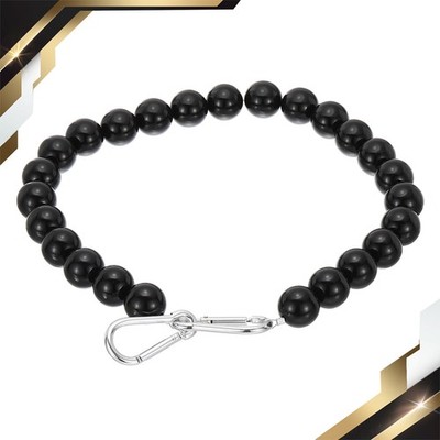 Flagpole Retainer Ring 25 Beaded Mount Ring Accessories Black 7.5''
