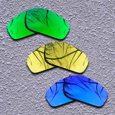 Green 24K Golden Violet Replacement Lenses For-Oakley Half Wire 2.0 Polarized