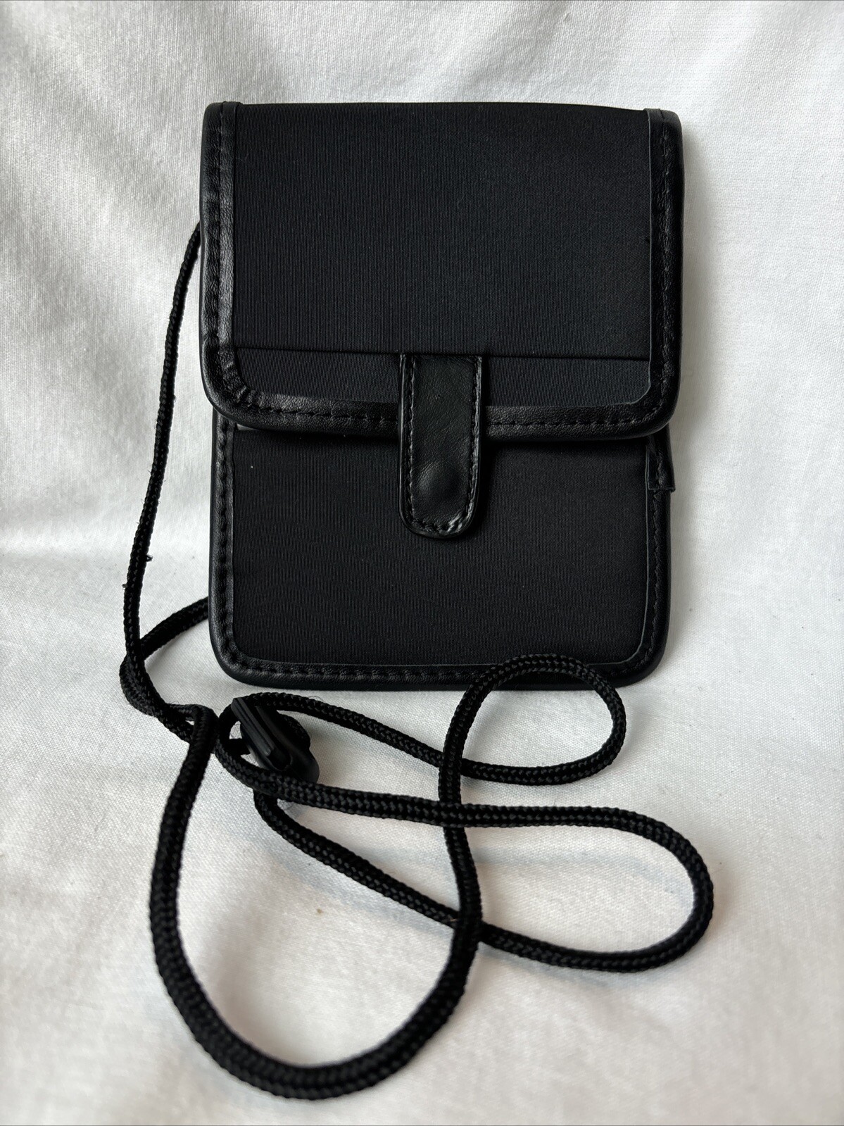 Travelon Adjustable Neck Strap Passport Wallet in Black for Secure Travel-image