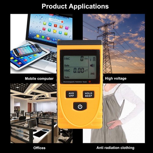 LCD Electromagnetic Radiation Detector Tester Radiation Meter Dosimeter Counter - Picture 6 of 7