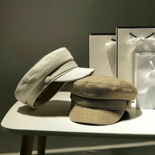 Femmes Hommes Lin et Coton Chapeau Pêche Matelot Mariner Breton Classique