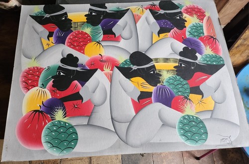 Pintura abstracta original vintage - Imagen 1 de 2